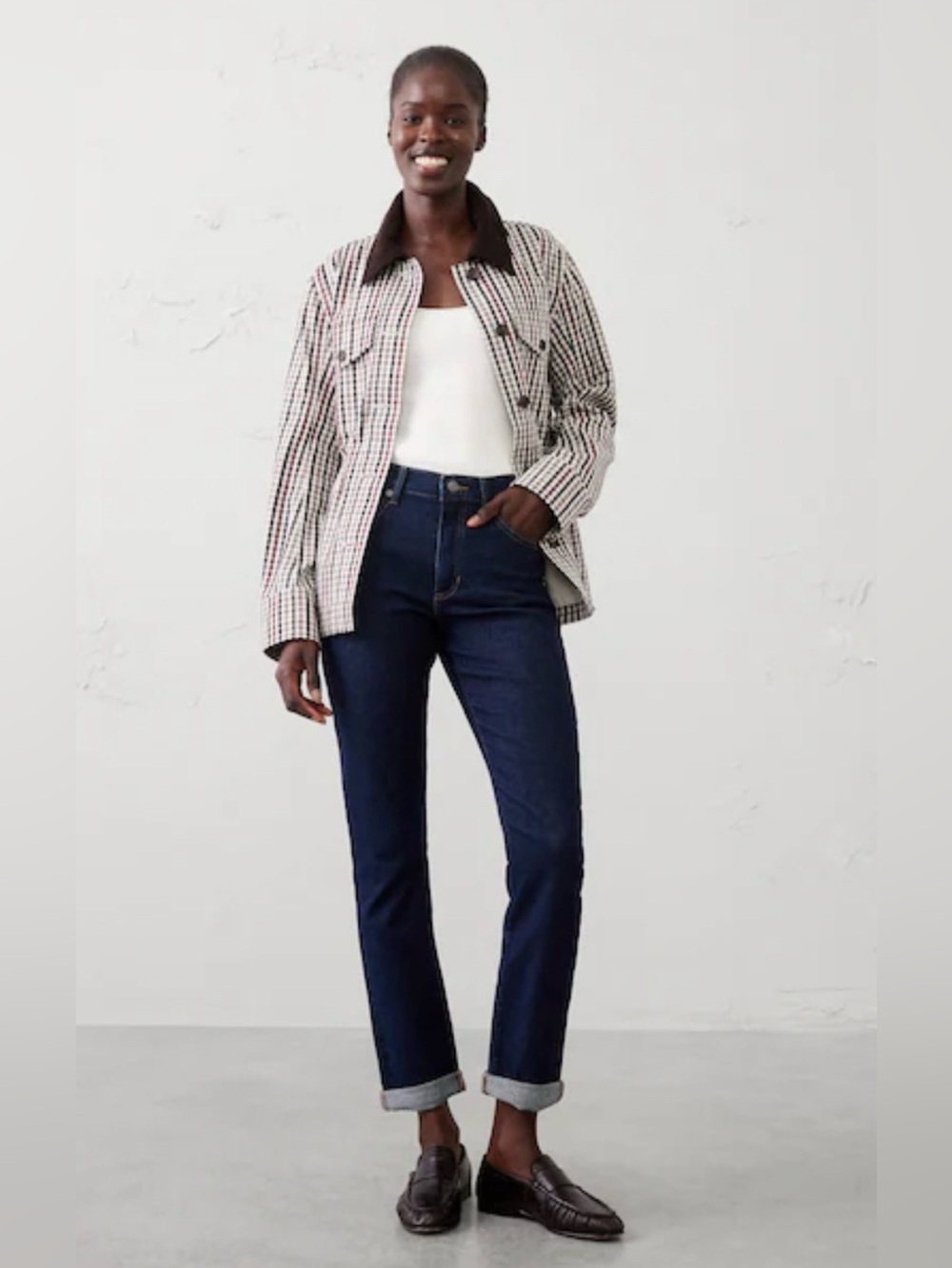 Banana Republic Premium Denim Girlfriend Jeans Size 28 inseam 30”
